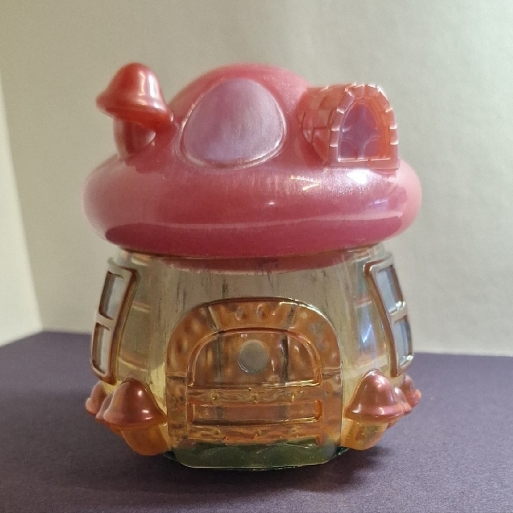 Pink Mushroom House Figurine
